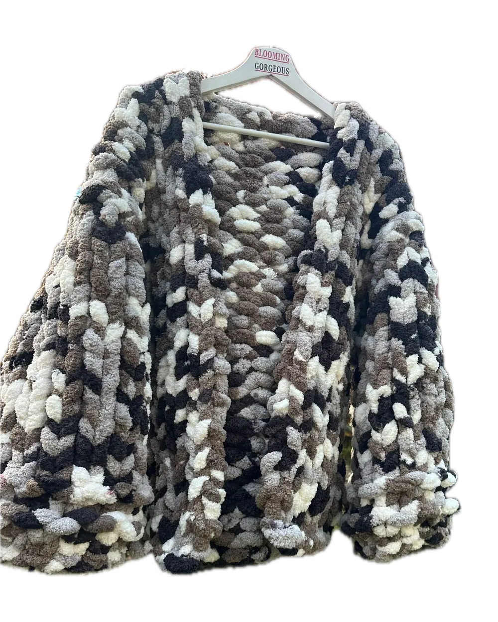 Monochrome Multi Ladies Shacket in cream, grey and charcoal