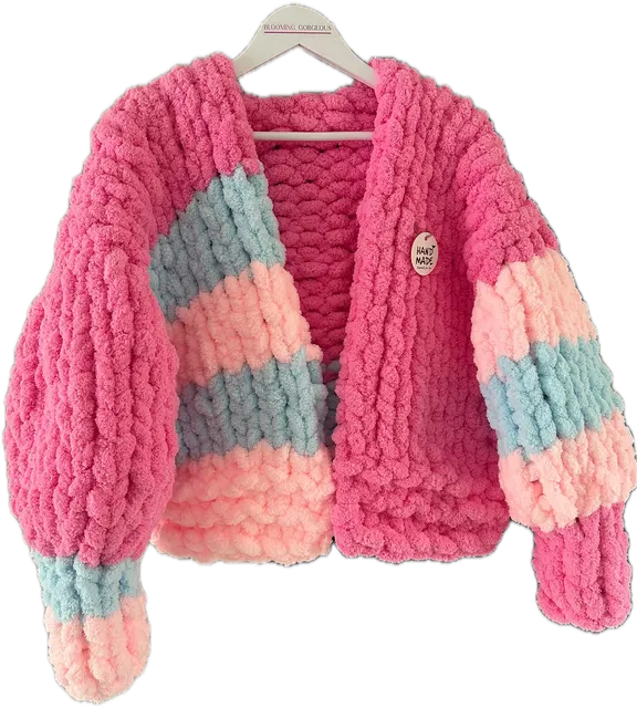 Candy Stripe Ladies Cuffed Shacket