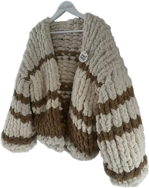 Oat and Toffee Ladies Striped Shacket